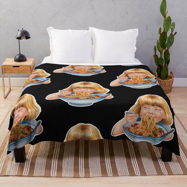 Item preview, Girl Eating Spaghetti: Retro Spaghetti State of Mind designed and sold by BrooklynRhodes.