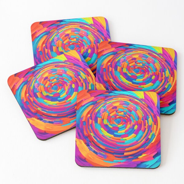 Item preview, Vibrant Volumetric Abstract Art designed and sold by Health And Fitness Posts e-Store.
