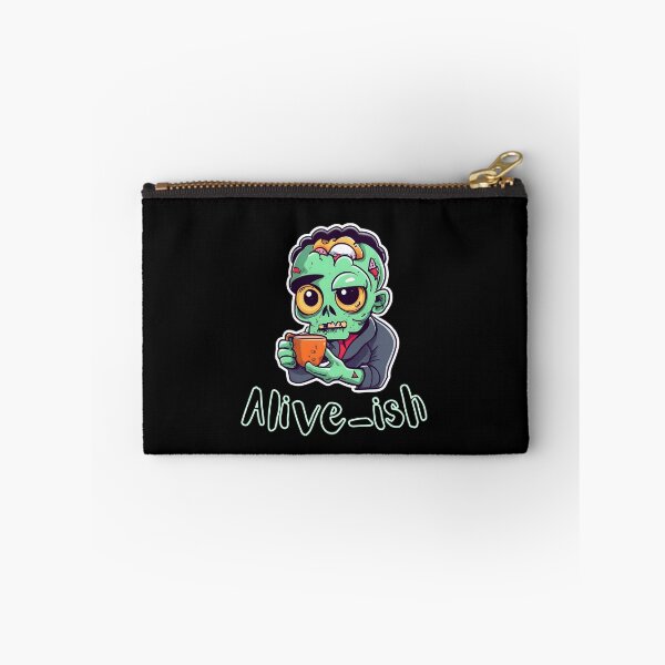 Item preview, Alive-ish Coffee Zombie. Funny office zombie drinkig coffee designed and sold by slicksquid.