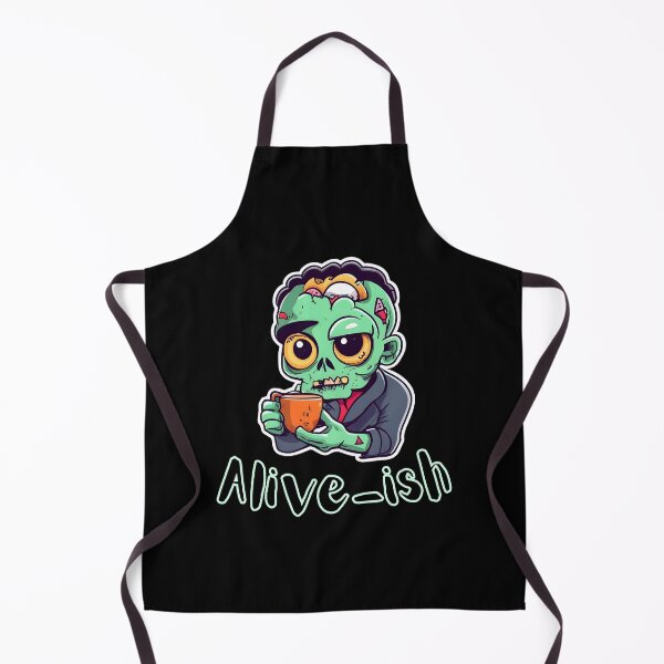 Item preview, Alive-ish Coffee Zombie. Funny office zombie drinkig coffee designed and sold by slicksquid.