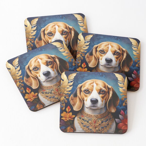 Item preview, Majestic Floral Beagle designed and sold by NeatThingLover.