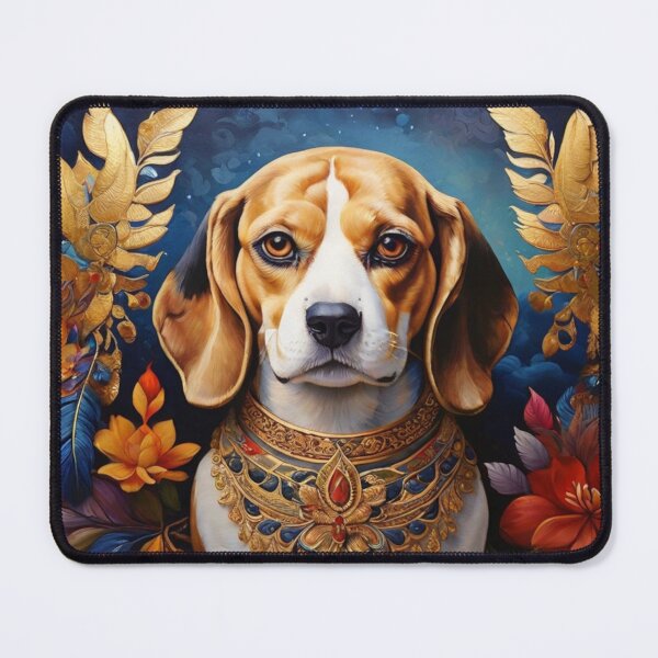 Item preview, Majestic Floral Beagle designed and sold by NeatThingLover.