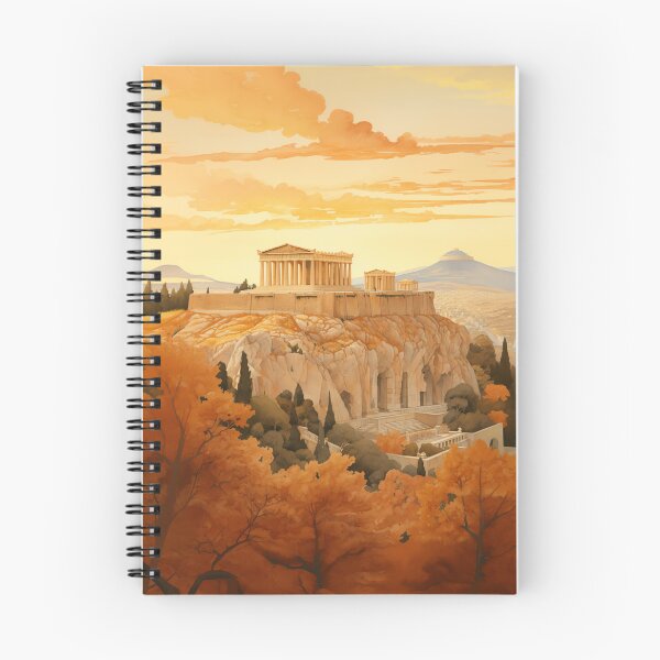 Item preview, Autumn Sunset Over the Parthenon - Ancient Greek Temple designed and sold by madtoyman.