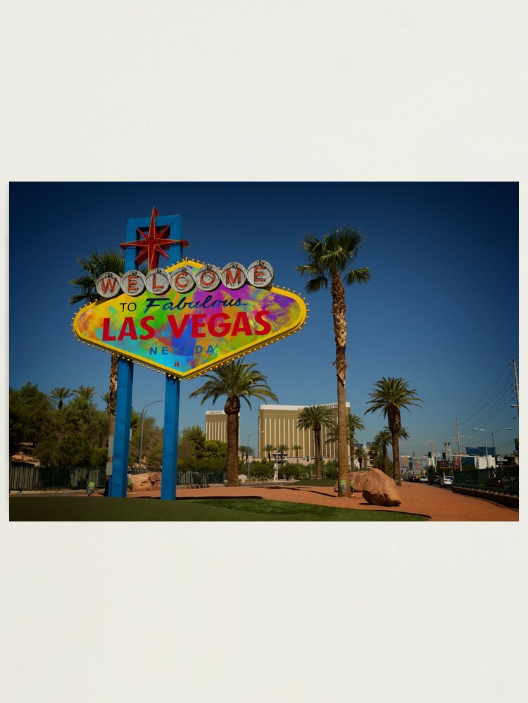 The Fabulous Las Vegas Sign, Retro Vintage Fine Art Photography