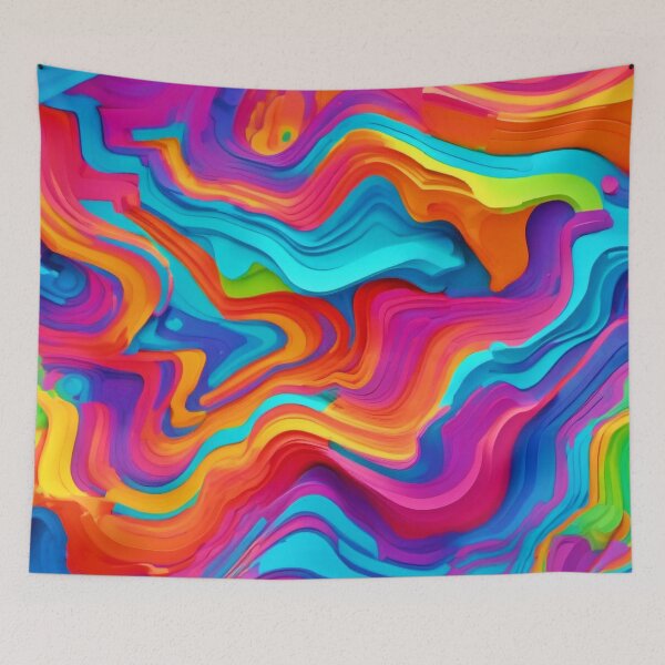 Item preview, Abstracts Bursting with Vibrant Colors designed and sold by Health And Fitness Posts e-Store.