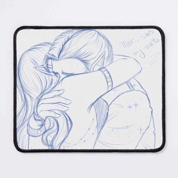 Item preview, "She's my mate" Rhys and Mor - Fanart designed and sold by Bruna Aléxia Vieira.