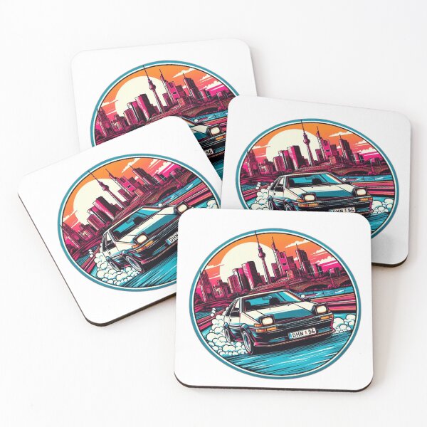 Item preview, A round logo of a Toyota ae86 Driving in Berlin designed and sold by starter45.