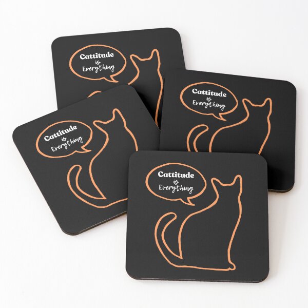 Item preview, Cattitude is everything - funny gifts for cat lovers designed and sold by alczar.