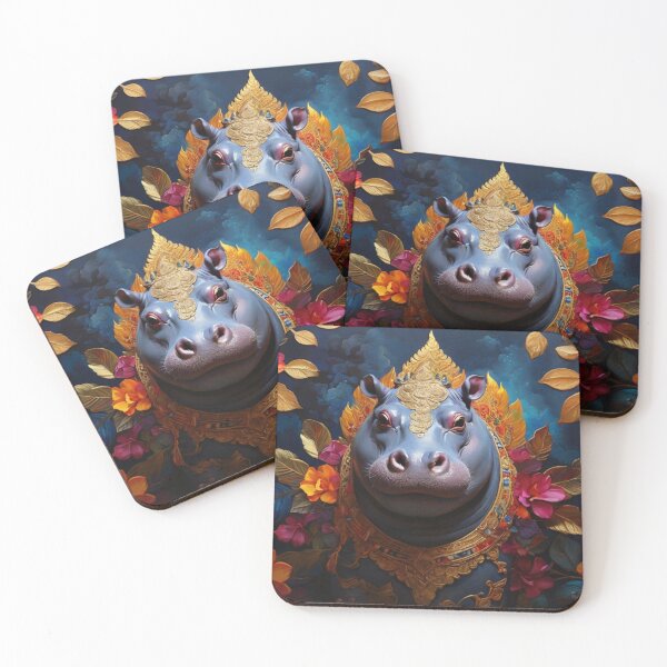 Item preview, Golden Majesty Hippo designed and sold by NeatThingLover.