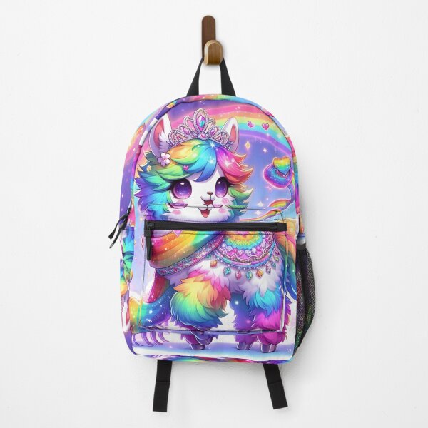Item preview, Rainbow Delight: Llama Magic Tee designed and sold by AI-Only Creations.