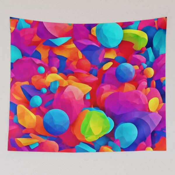 Item preview, Wide-Angle Colorful Abstracts designed and sold by Health And Fitness Posts e-Store.