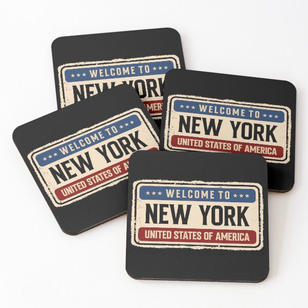 Item preview, Welcome to New York Vintage Rusty Metal Sign designed and sold by WilliamsonMedia.