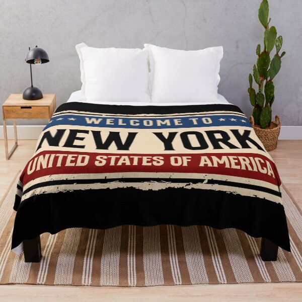 Item preview, Welcome to New York Vintage Rusty Metal Sign designed and sold by WilliamsonMedia.