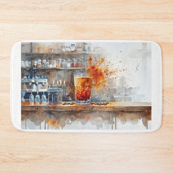 Item preview, Expert Barista Designs Detailed Latte Art in Busy Coffee Shop designed and sold by Shirtastically.