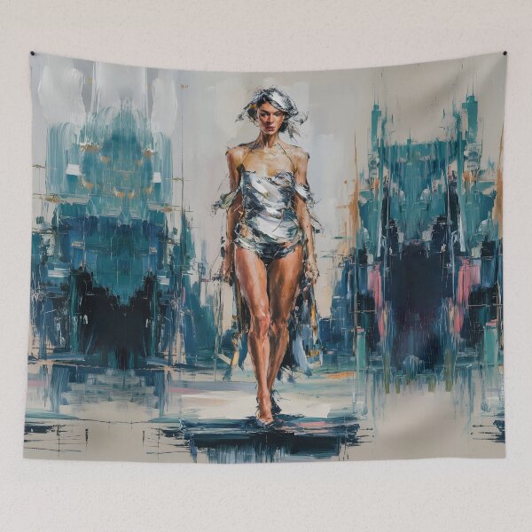Item preview, Expressive Abstract Art: Bold Brushstrokes of Female Figures designed and sold by MarinaFila.