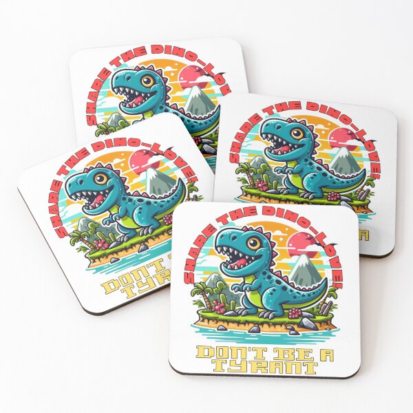Item preview, Don't be a tyrant, share the dino love! designed and sold by DShirtRepublic.