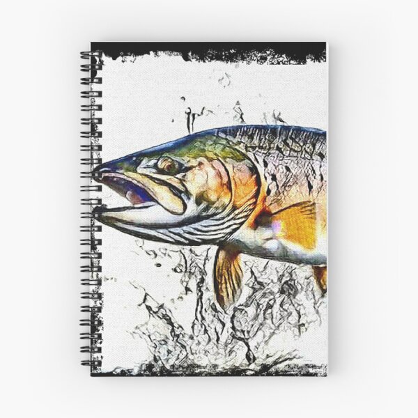 Item preview, Salmon fish Trout - fish lover - gift for fisherman - fly fishing designed and sold by artbyjames.