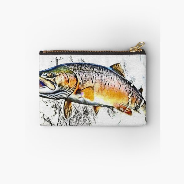 Item preview, Salmon fish Trout - fish lover - gift for fisherman - fly fishing designed and sold by artbyjames.