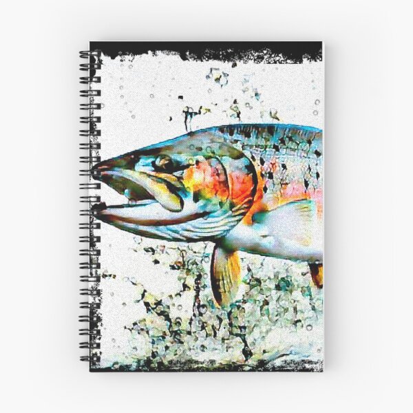 Item preview, Rainbow trout jumping - salmon fishing - fly fishing designed and sold by artbyjames.