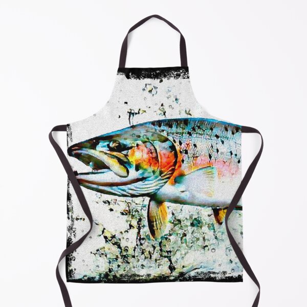 Item preview, Rainbow trout jumping - salmon fishing - fly fishing designed and sold by artbyjames.
