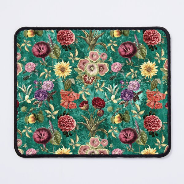 Item preview, Sweet florals and blooms, roses and flowers, botanical pattern,botanical pattern, flowers illustration, floral seamless, vibrant turquoise floral designed and sold by ZeinabTaha.
