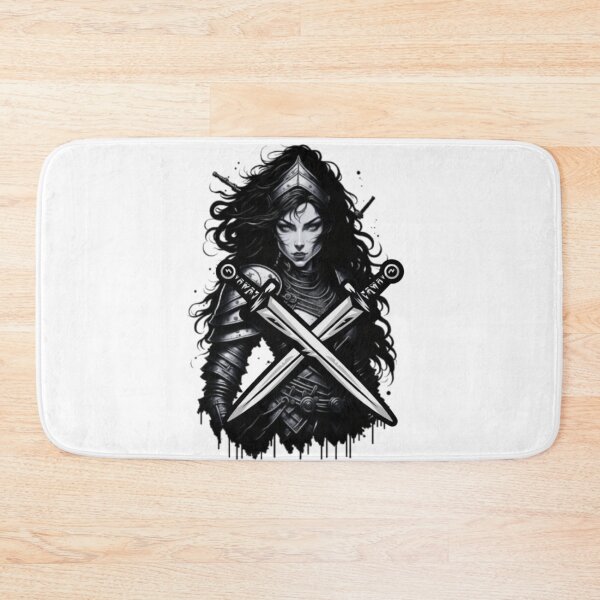 Item preview, Hardcore Lady Knight - Black and White Design. designed and sold by TGAL2.
