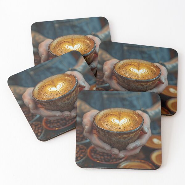 Item preview, Trendy Barista Serving Espresso and Cappuccino designed and sold by Shirtastically.