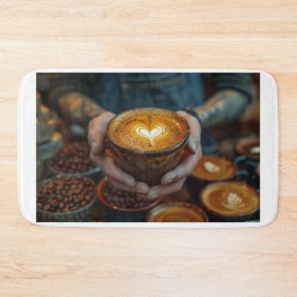 Item preview, Trendy Barista Serving Espresso and Cappuccino designed and sold by Shirtastically.