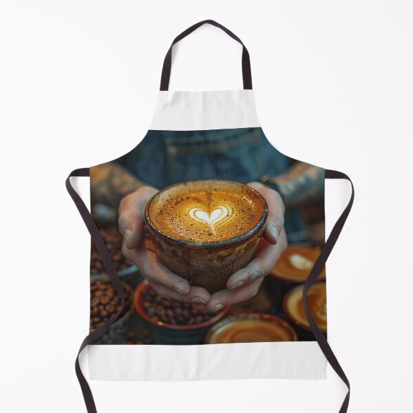 Item preview, Trendy Barista Serving Espresso and Cappuccino designed and sold by Shirtastically.