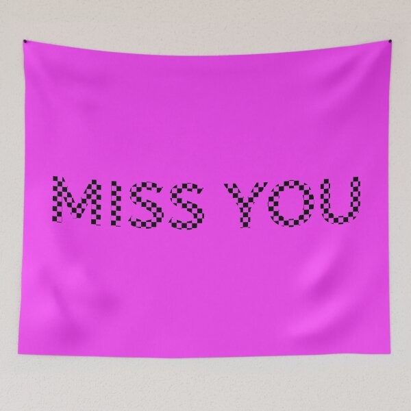 Item preview, Miss You - Missing Texture Purple and Black designed and sold by MusicArtAndGrind.