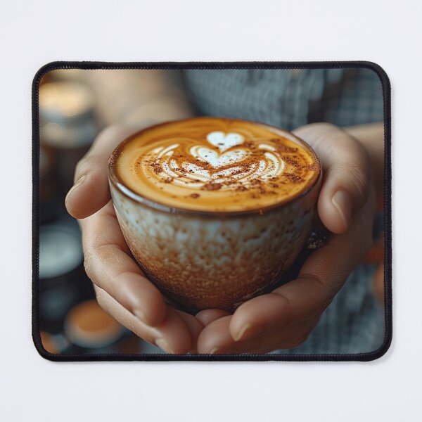 Item preview, Expert Barista Creating Beautiful Latte Art in a Busy Coffee House designed and sold by Shirtastically.