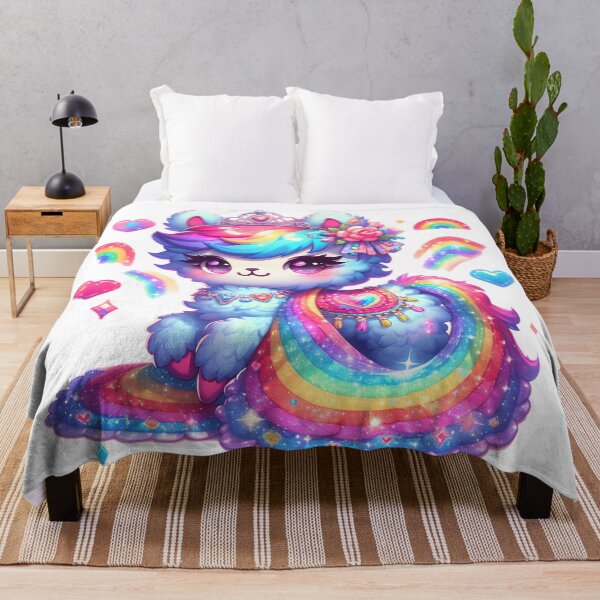 Item preview, Rainbow Dreams: Llama Magic Tee designed and sold by AI-Only Creations.
