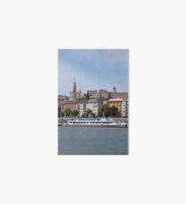 cruiser ship on Danube river Budapest Art Board