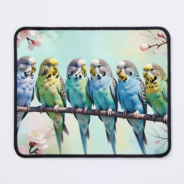 Item preview, Budgies designed and sold by Carol Bleasdale.