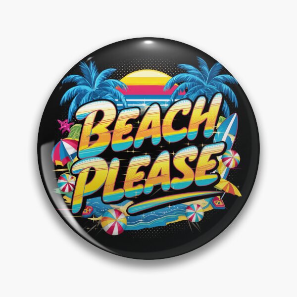 Item preview, Beach Please - 80s Retro Beach designed and sold by ArtLabCreations.