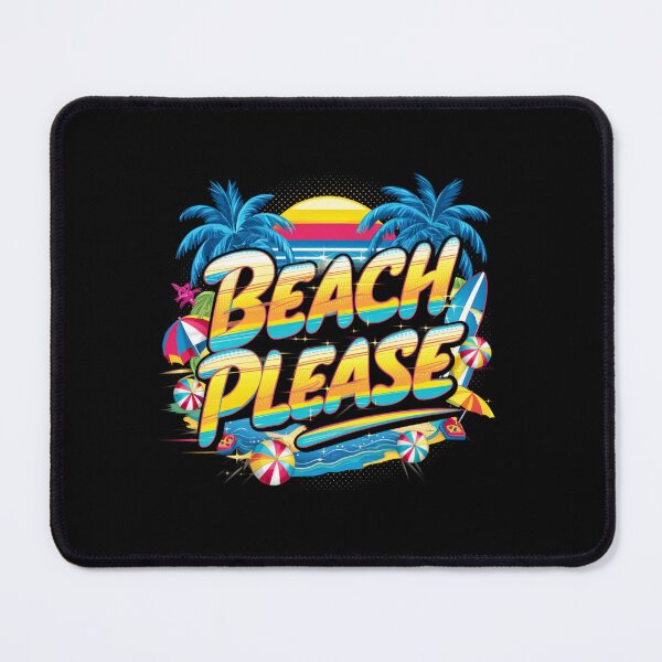 Item preview, Beach Please - 80s Retro Beach designed and sold by ArtLabCreations.