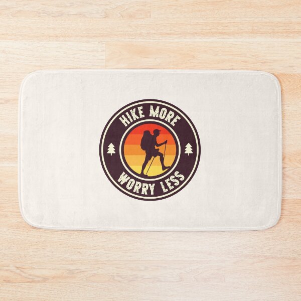 Item preview, Hike More Worry Less Mountain Trails Hiking designed and sold by RareBunny.