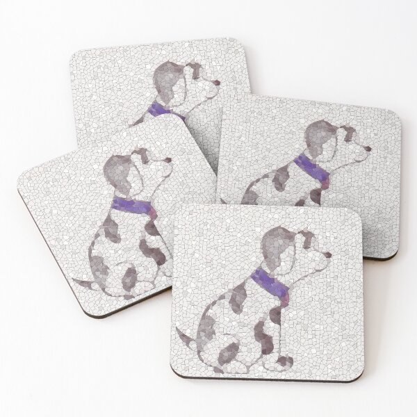 Item preview, a painted dog as a mosaic designed and sold by bernhagen.