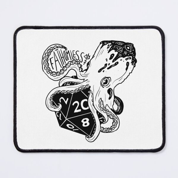 Item preview, Tentacle dice: Dnd fathomless subclass d20 (black text) designed and sold by TheDoodlemancer.