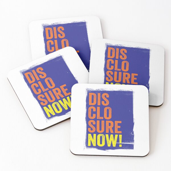 Item preview, DISCLOSURE NOW! TYPOGRAPHIC SLOGAN - FOR UFO / UAP BELIEVERS! designed and sold by Clifford Hayes.
