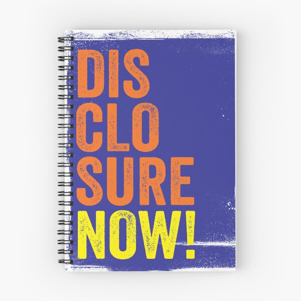 Item preview, DISCLOSURE NOW! TYPOGRAPHIC SLOGAN - FOR UFO / UAP BELIEVERS! designed and sold by Clifford Hayes.