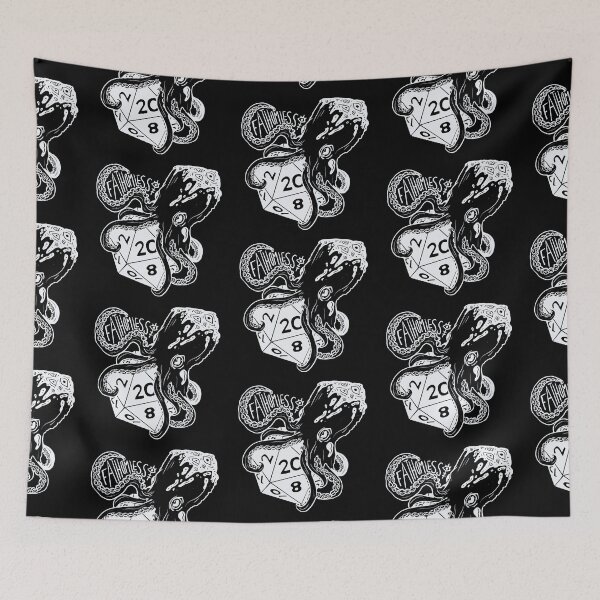 Item preview, Tentacle dice: Dnd fathomless subclass d20 (white text) designed and sold by TheDoodlemancer.