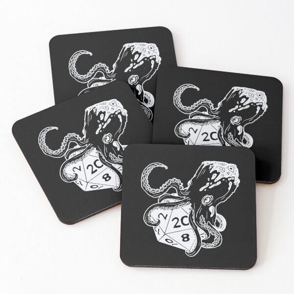 Item preview, Tentacle dice: Dnd fathomless subclass d20 (white) designed and sold by TheDoodlemancer.
