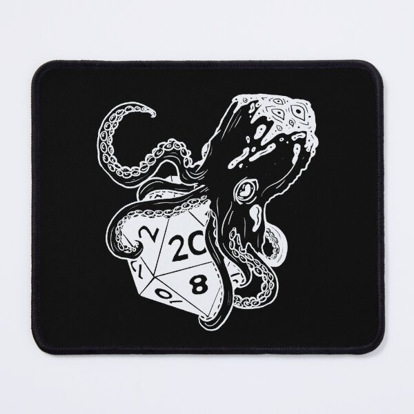 Item preview, Tentacle dice: Dnd fathomless subclass d20 (white) designed and sold by TheDoodlemancer.