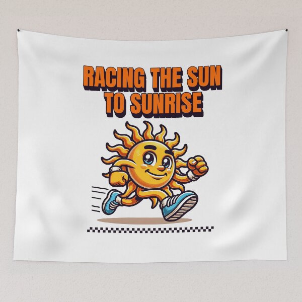 Item preview, Racing The Sun For Runner designed and sold by RockBeeDesigns.