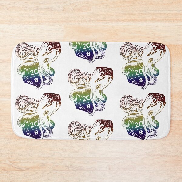 Item preview, Tentacle dice: Dnd fathomless subclass d20 (dark rainbow text) designed and sold by TheDoodlemancer.