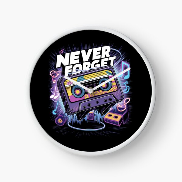 Item preview, Never Forget - 80s Cassette Tape Vintage Music designed and sold by ArtLabCreations.