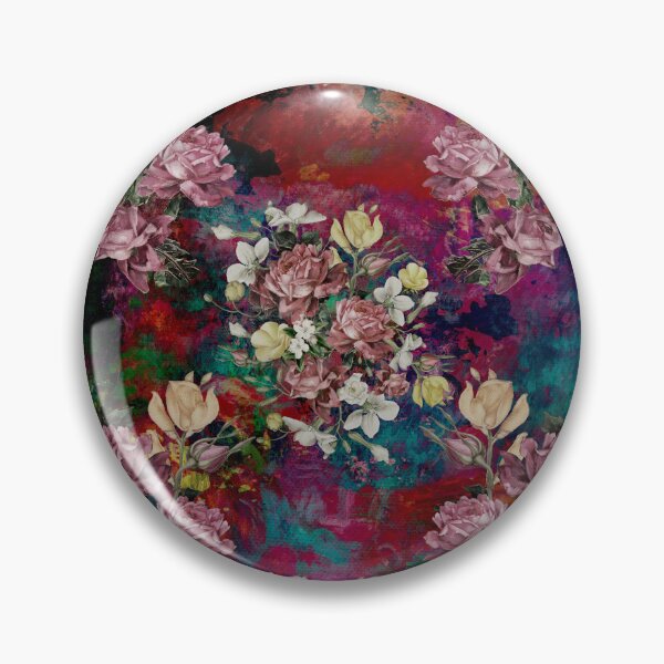 Item preview, Colorful flowers and roses exotic summer garden, botanical pattern, floral illustration, multicoloured red vintage floral designed and sold by ZeinabTaha.