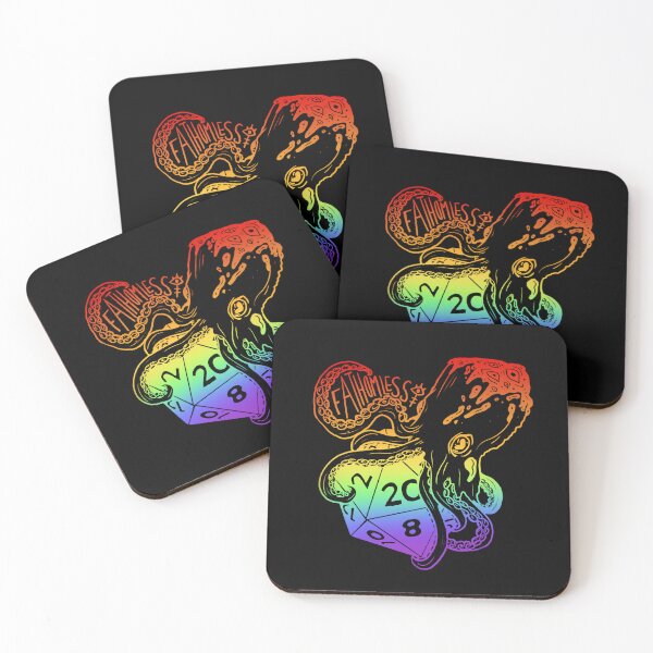 Item preview, Tentacle dice: Dnd fathomless subclass d20 (bright rainbow text) designed and sold by TheDoodlemancer.