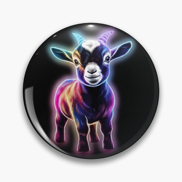 Item preview, Small Young Little Cute Baby Goat Neon designed and sold by JackJacek.